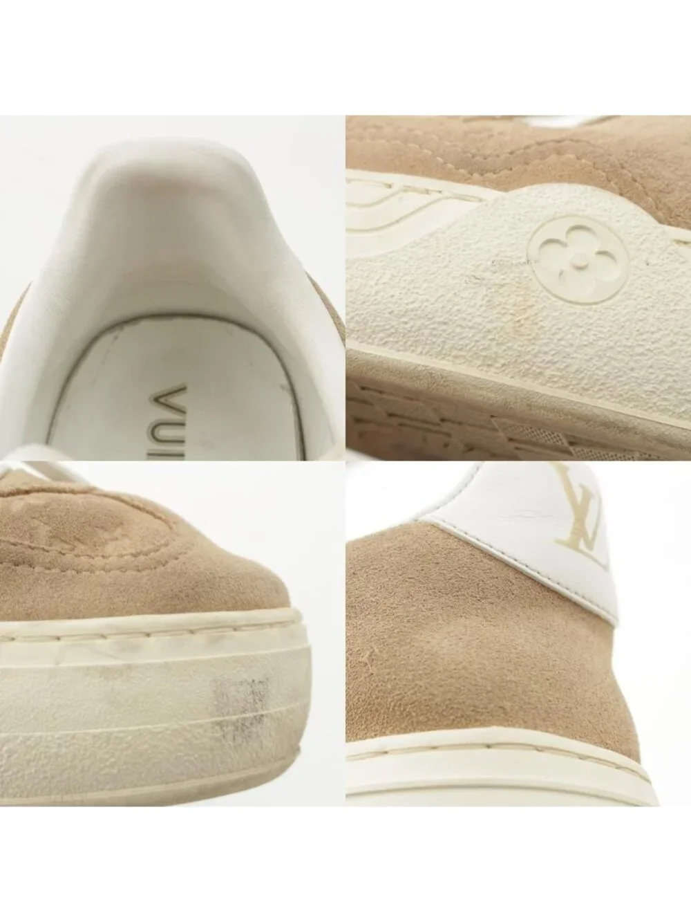 Louis Vuitton Groovy Suede Sneakers Beige